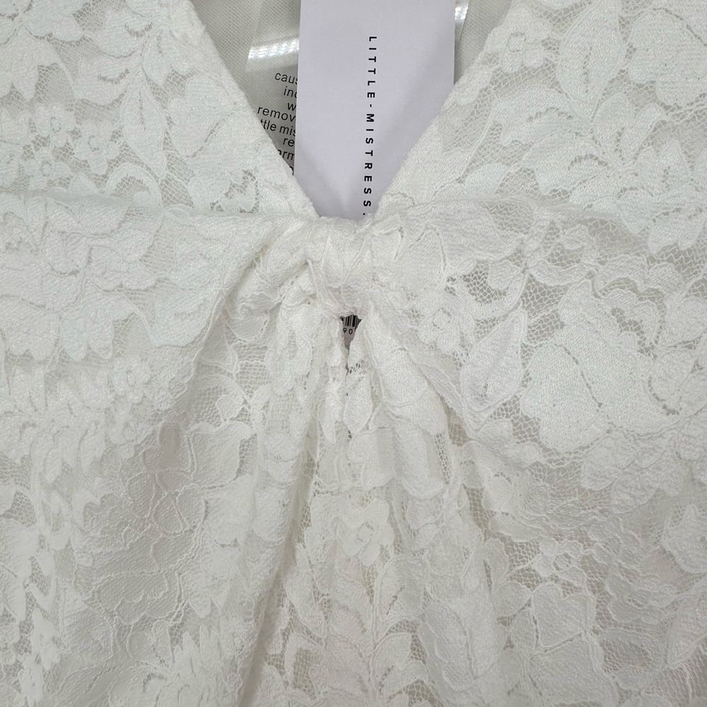 Little Mistress Lacing Down the Aisle Midaxi Dress size US 4 Long Sleeves Modest - Picture 5 of 16
